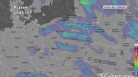 Prognozowane opady w najbliższych dniach