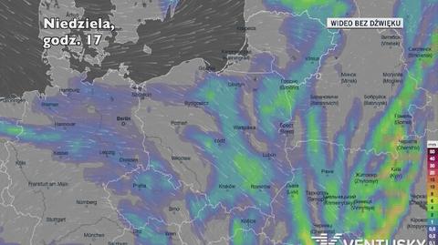 Prognozowane opady w najbliższych dniach