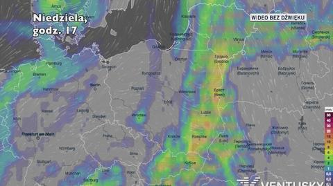 Prognozowane opady w najbliższych dniach