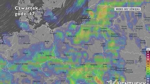 Prognozowane opady w najbliższych dniach