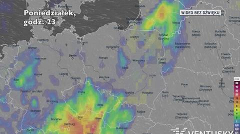 Prognozowane opady w najbliższych dniach