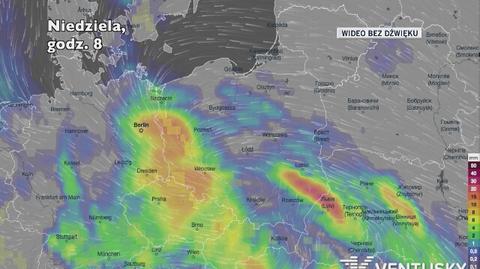 Prognozowane opady w najbliższych dniach