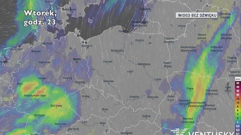 Prognozowane opady w najbliższych dniach