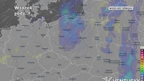 Prognozowane opady w najbliższych dniach
