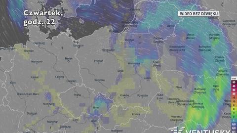 Prognozowane opady w najbliższych dniach