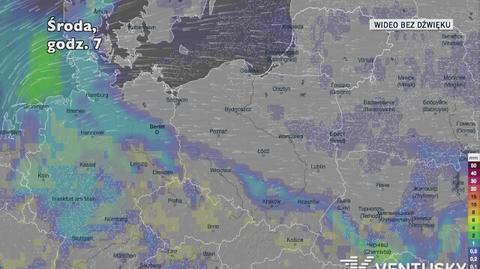 Prognozowane opady w najbliższych dniach