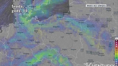 Prognozowane opady w najbliższych dniach