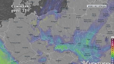 Prognozowane opady w najbliższych dniach