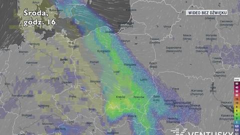 Prognozowane opady w najbliższych dniach