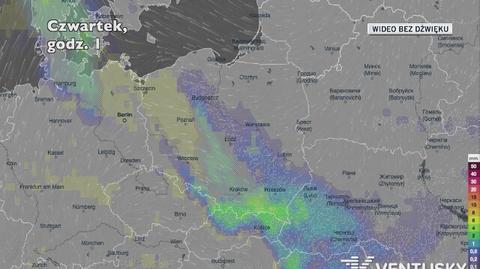 Prognozowane opady w najbliższych dniach