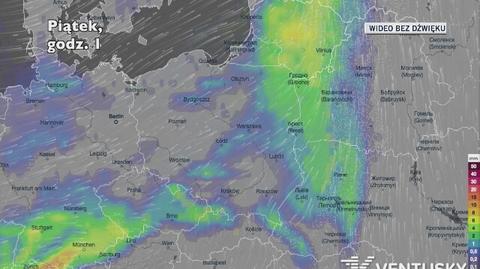 Prognozowane opady w najbliższych dniach