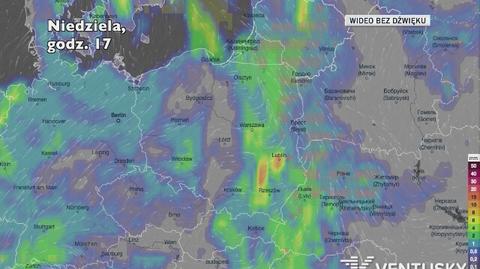 Prognozowane opady w najbliższych dniach