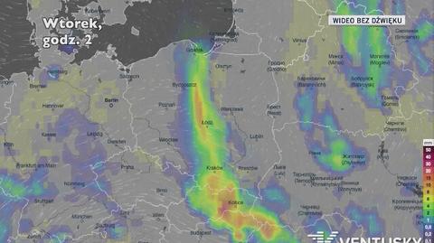 Prognozowane opady w najbliższych dniach