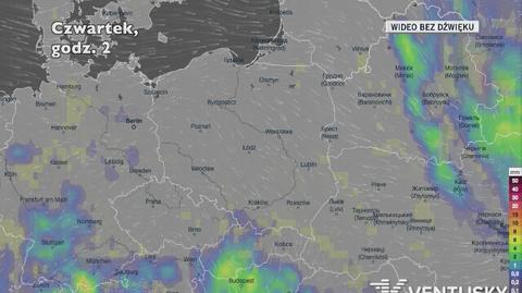 Prognozowane opady w najbliższych dniach