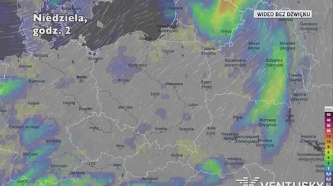 Prognozowane opady w najbliższych dniach