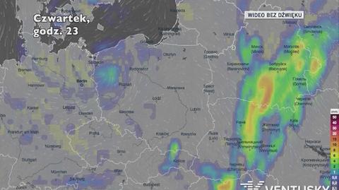 Prognozowane opady w najbliższych dniach