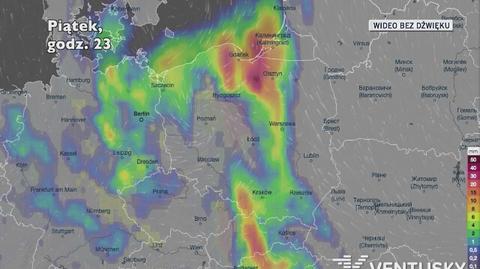 Prognozowane opady w najbliższych dniach