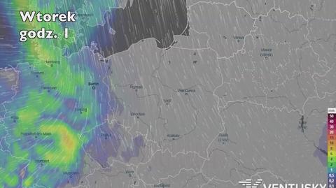 Prognozowane opady w najbliższych dniach (Ventusky.com)