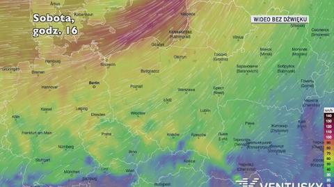 Prognozowane porywy wiatru w najbliższych dniach