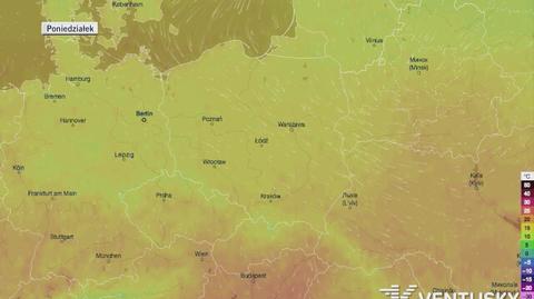 Prognozowane temperatury na najbliższe 5 dni