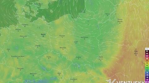 Przewidywany rozkład temperatur w długi weekend majowy