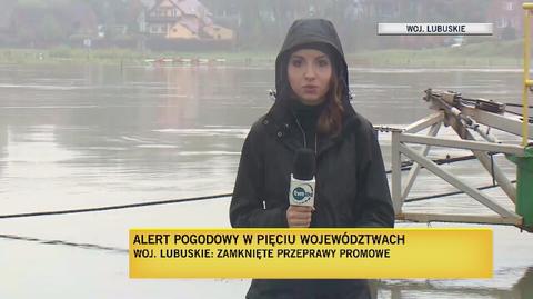 Relacja reporterki TVN24 z okolic Nowej Soli