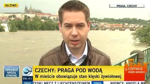 Reporter TVN24 o sytuacji w Czechach (TVN24)