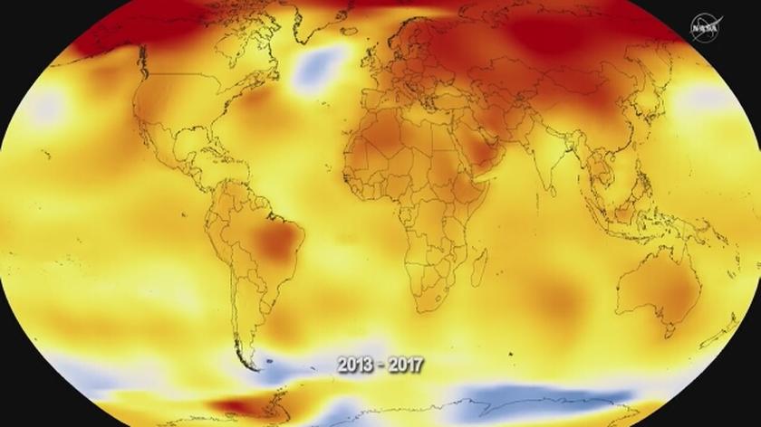 Rok 2017 drugim najcieplejszym rokiem