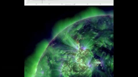 Rozbłysk słoneczny z 19 stycznia 2012 (NASA)