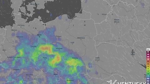 Rozkład opadów w ciągu najbliższych dni