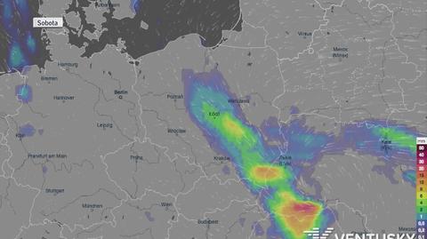 Rozkład opadów w najbliższych 5 dniach