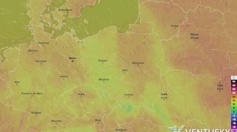 Rozkład temperatury w najbliższych dniach