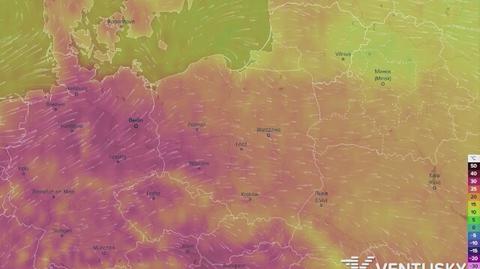 Rozkład temperatury w najbliższych dniach