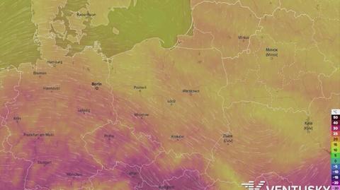 Rozkład temperatury w najbliższych dniach