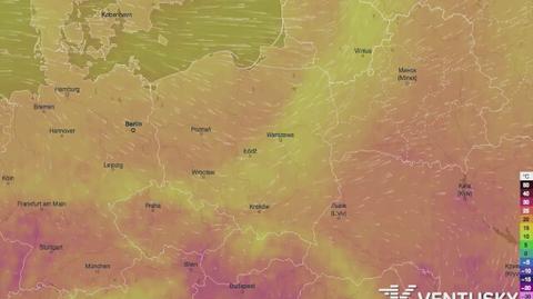 Rozkład temperatury w najbliższych dniach