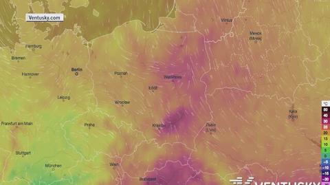 Rozkład temperatury w najbliższych dniach