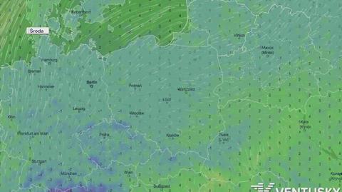 Rozkład temperatury w najbliższych dniach