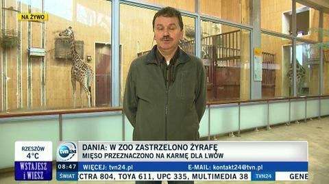 Ryszard Topola z warszawskiego ogrodu zoologicznego o zabiciu młodej żyrafy