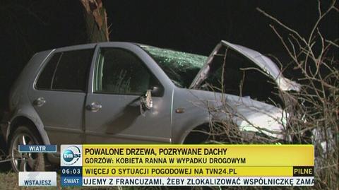 Silny wiatr nad Polską