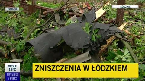 Skutki nawałnicy w województwie łódzkim, TVN24