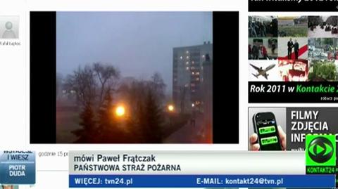 Skutki wichur w Polsce (TVN24)