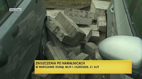 Skutki wichury w Warszawie