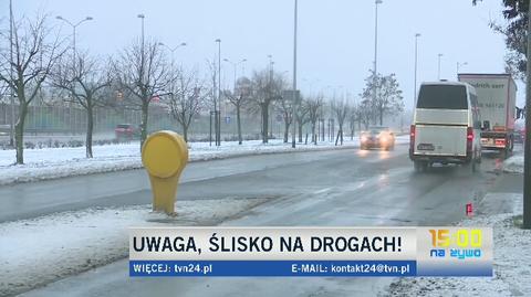 Ślisko na drogach