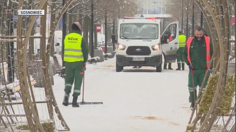 Śnieg w Sosnowcu (wideo z 10 grudnia)