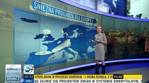 Śnieżna prognoza dla Europy