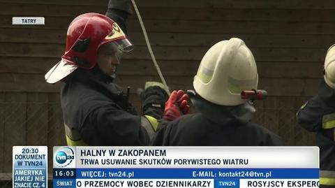 Strażacy porządkują skutki halnego