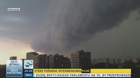 Synoptyk o burzy w Warszawie
