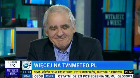 Synoptyk TVN Meteo Wojciech Raczyński o prognozowanych temperaturach