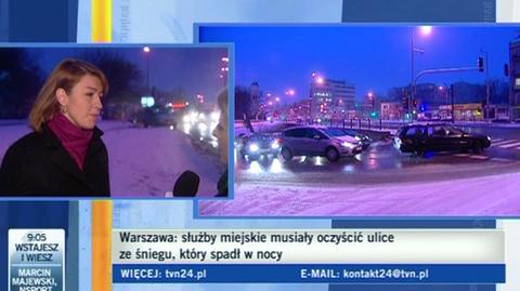 System odśnieżania w Warszawie (TVN24)