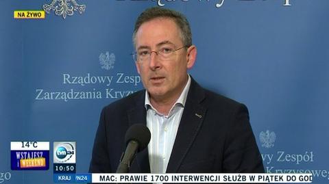 Szef MSW o działaniach przeciwpowodziowych 